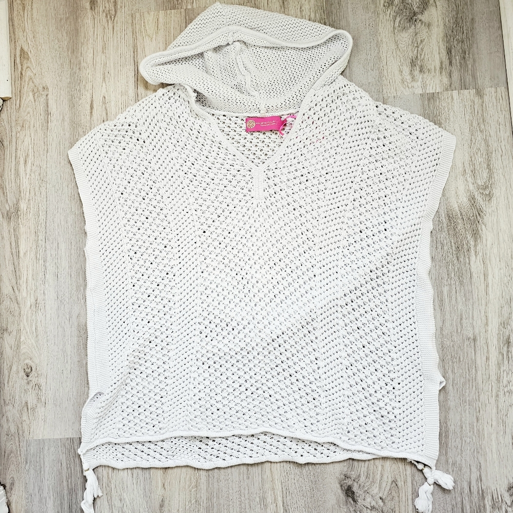 Macbeth Collection Cotton Knit Tassel  Swim Cover Up